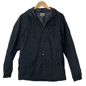 Woodward | Camp Woodward black zip front hooded outdoor jacket women’s s…